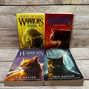 Warrior Cats Lot of 4 Books Omen of the Stars Vol 1-4 by Erin Hunter